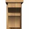Ekena Millwork Monterey Rough Sawn Corbel w/Backplate, Western Red Cedar, 8"W x 14"D x 14"H COR08X14X14MON01RWR - alternate 3